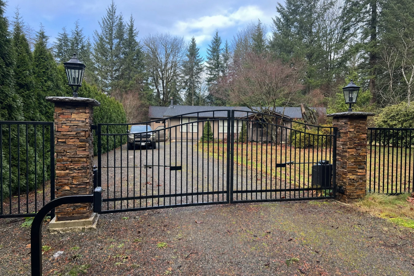 Automatic gate installation