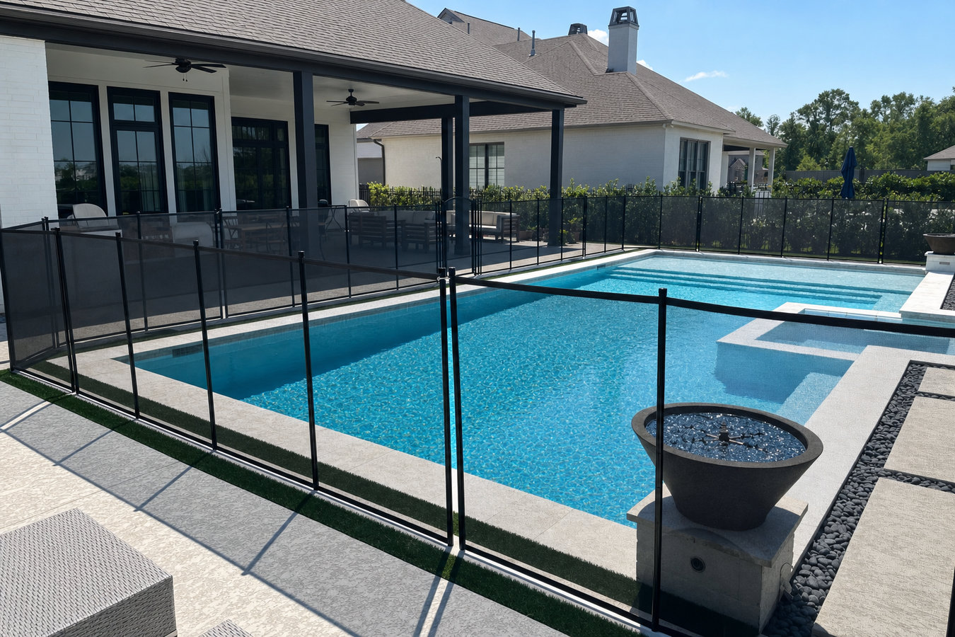 Pool fence installation